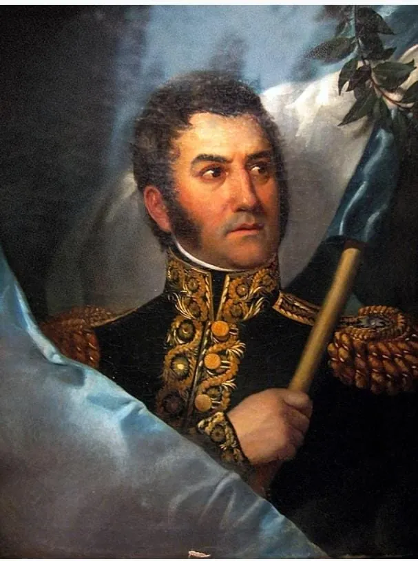 Retrato del General José de San Martín con uniforme militar